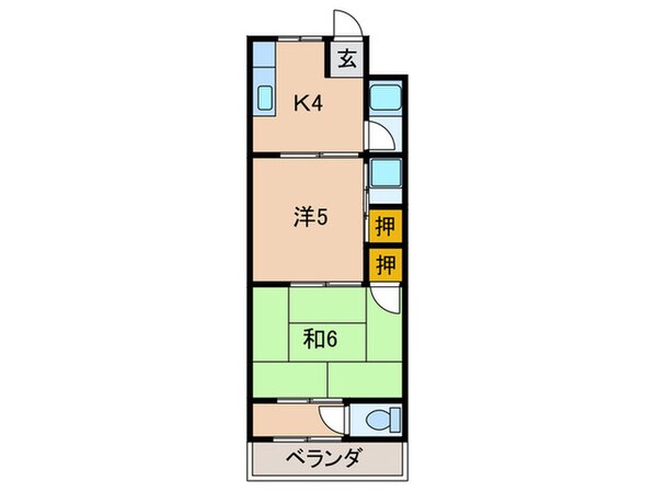 仲辻第一マンションの物件間取画像